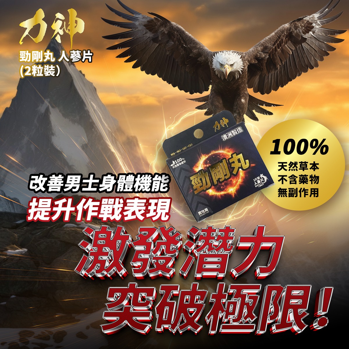 力神 - 勁剛丸 SR-9人參配方 (快速提高能量 100%天然草本 堅挺 持久 激發慾望)-02