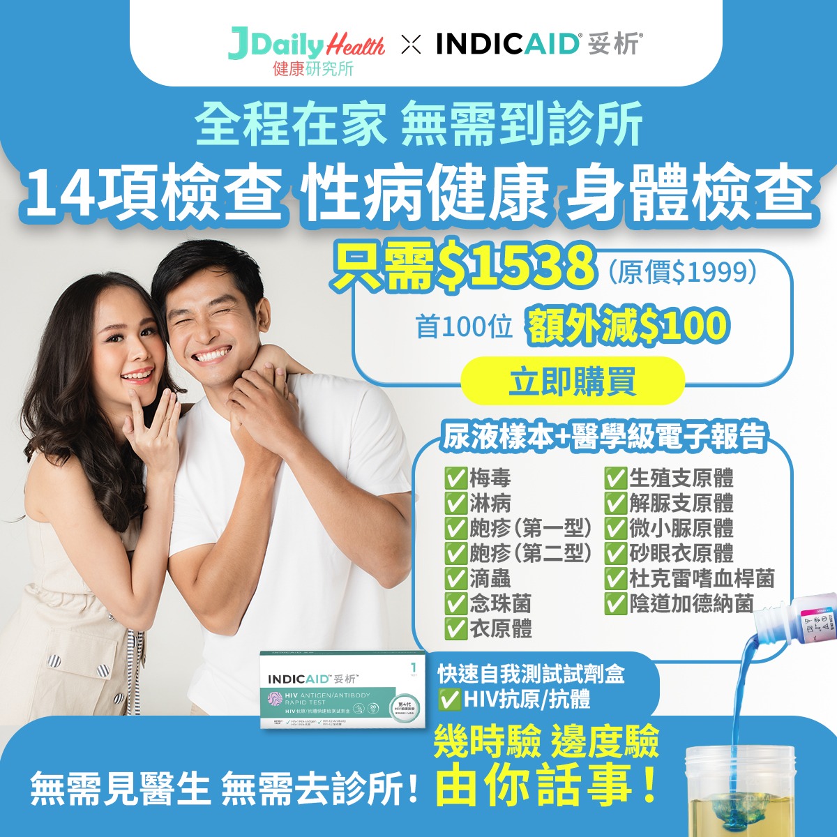 Indicaid test package 1