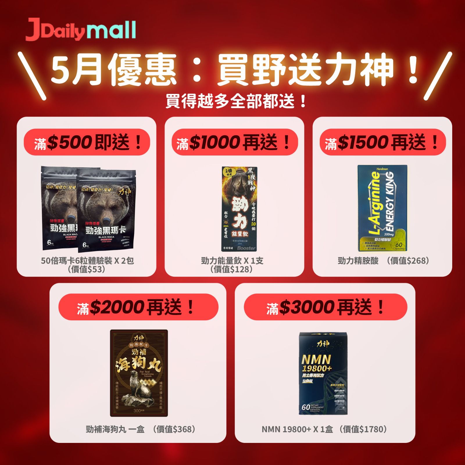 JDailyMall五月優惠
